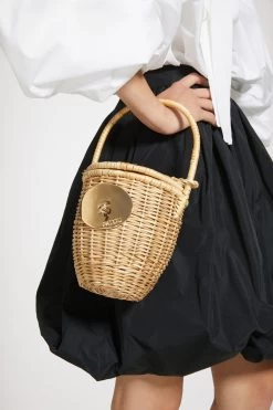 Wicker Bucket Bag
