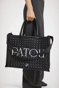 Large Patou Tote In Eco-friendly Quilted Nylon