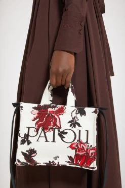 Small Patou Tote In Printed Organic Cotton
