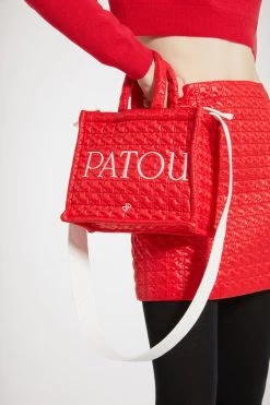 Patou 29 Small Patou Tote In Eco-friendly Quilted Nylon