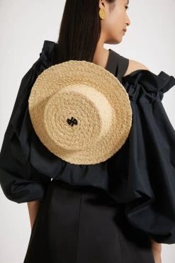 JP Boater Hat In Raffia -Patou AC0420140102V 01 Bella