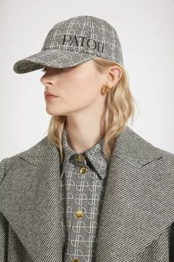Patou Cap In Cotton Jacquard