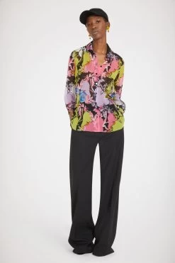 Patou 31 Floral Baby Shirt In Silk Muslin