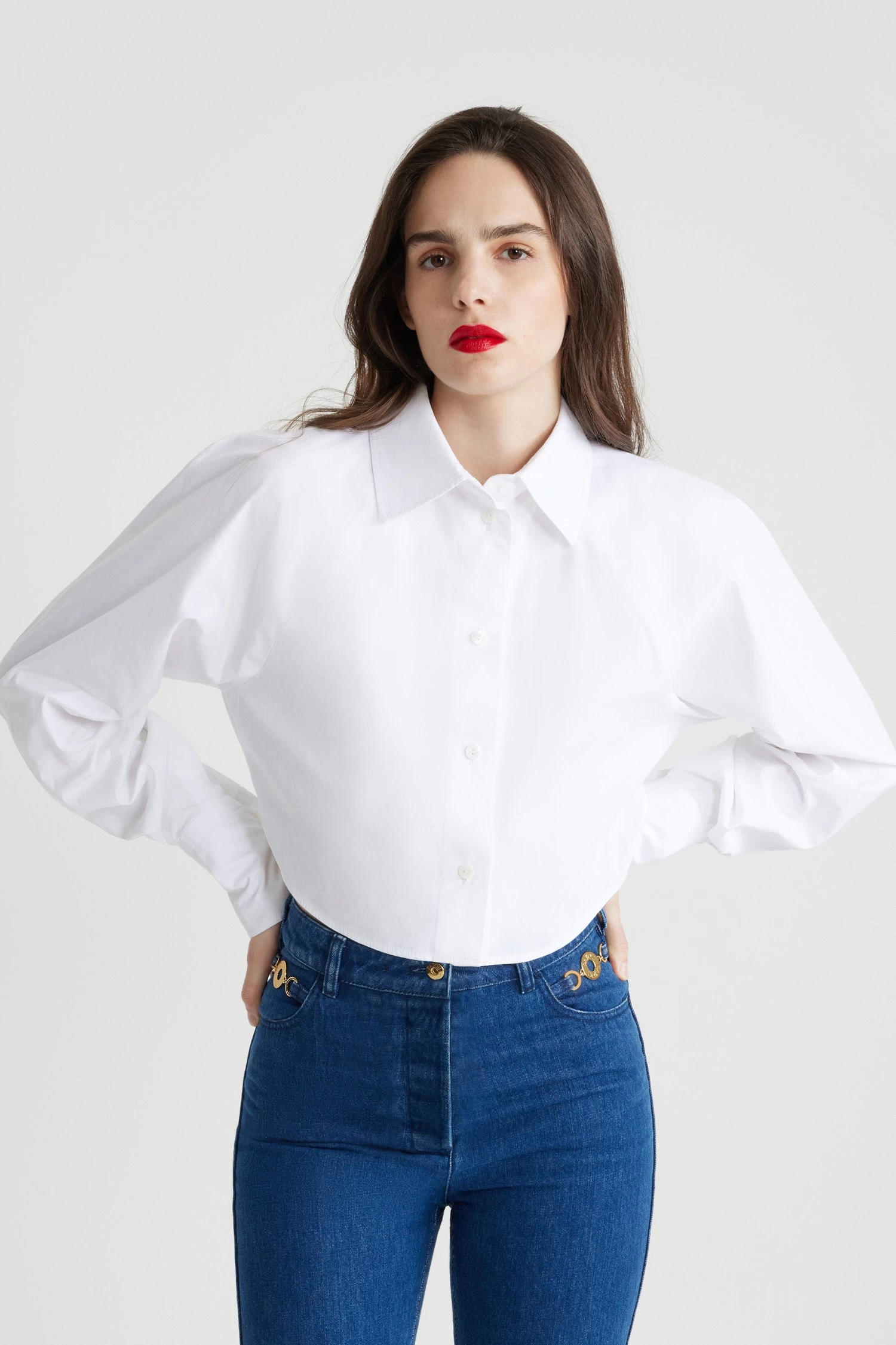 Cropped Shirt In Organic Cotton 5 Cropped Shirt In Organic Cotton – Image 5