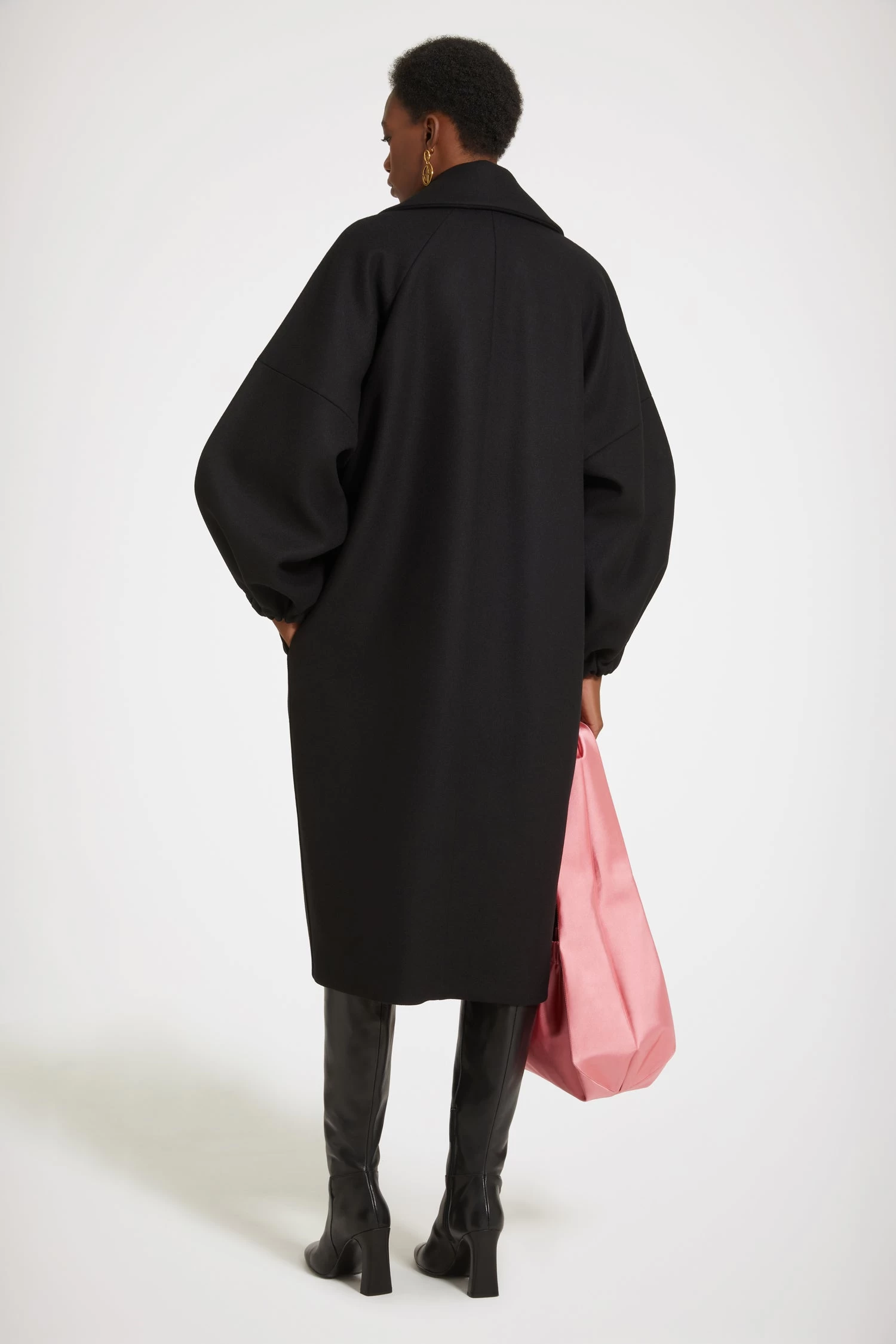 Cocoon Coat In Wool-blend Felt 2 Cocoon Coat In Wool-blend Felt â Image 2