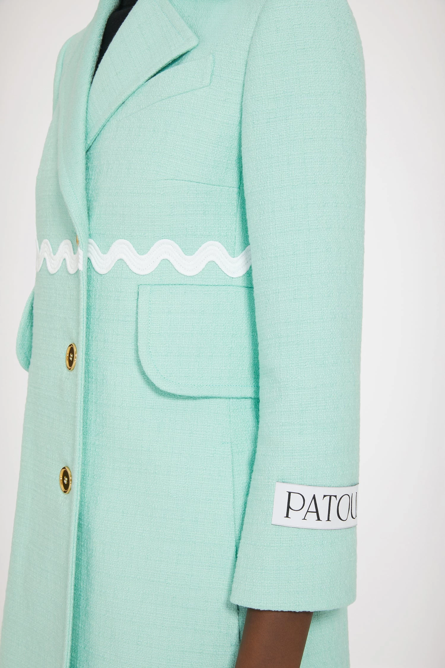 Wave Summer Coat In Cotton Tweed 3 Wave Summer Coat In Cotton Tweed â Image 3