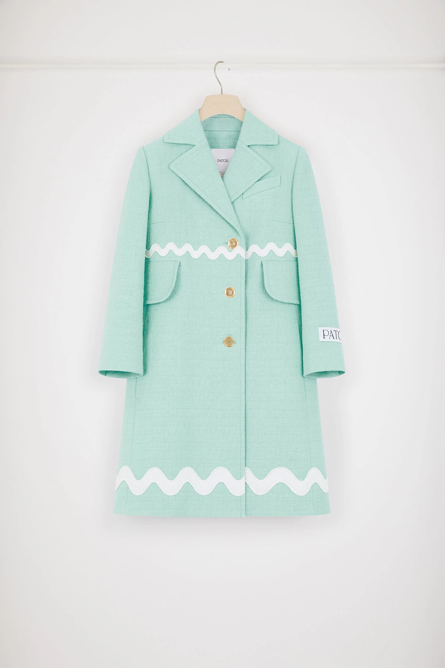 Wave Summer Coat In Cotton Tweed 4 Wave Summer Coat In Cotton Tweed â Image 4