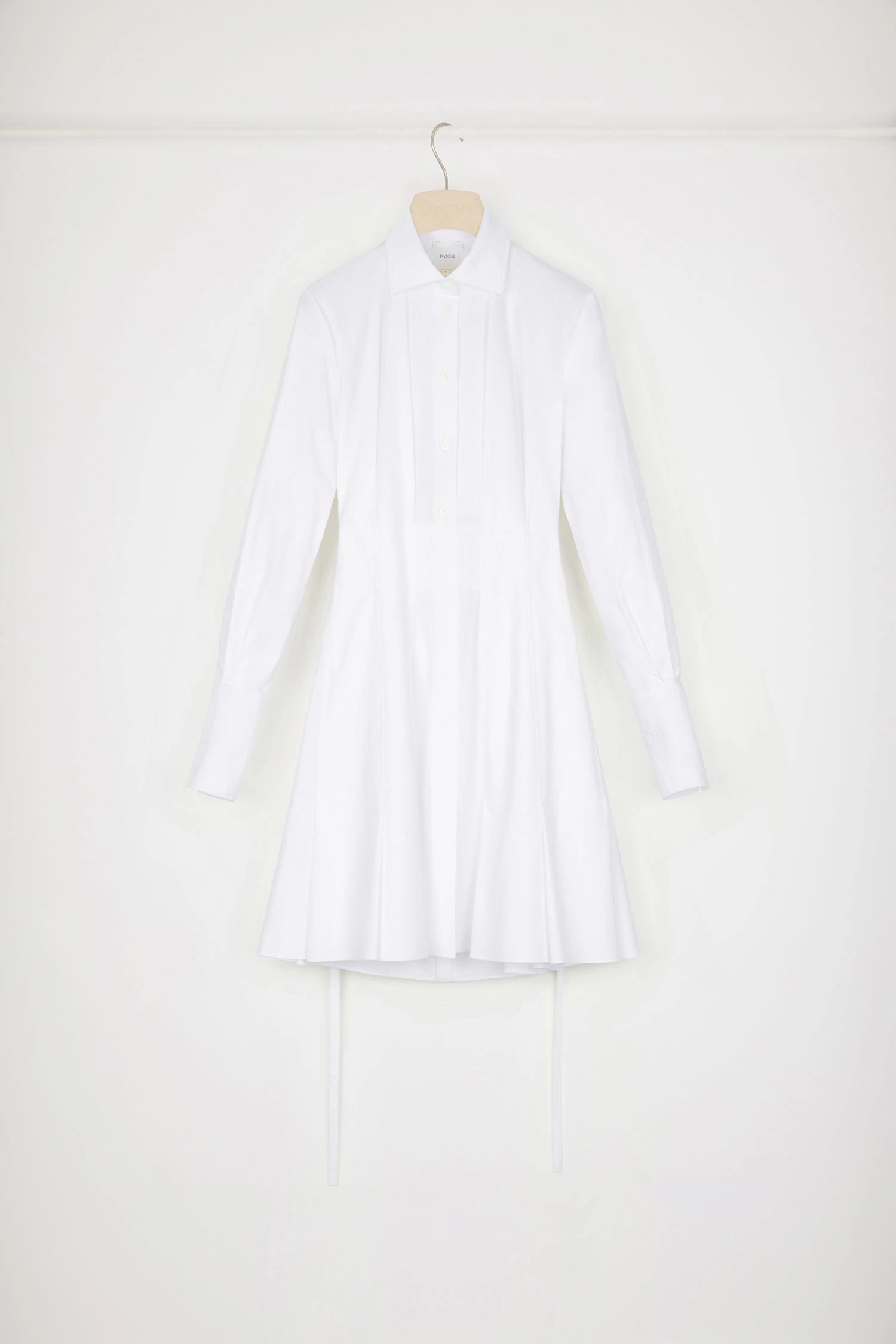 Pleated Shirt Dress In Organic Cotton 4 Pleated Shirt Dress In Organic Cotton â Image 4