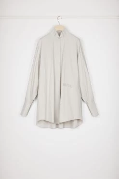 High-volume Mini Shirt Dress In Organic Cotton Blend -Patou DR1120022111S 10