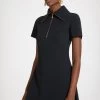 Skater Mini Dress In Technical Crepe