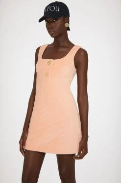 Mini Dress In Quilted Cotton