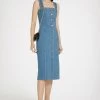 Dungaree Dress In Cotton Denim