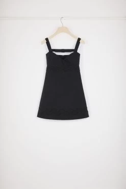 Bow Neckline Mini Dress In Cotton Tweed -Patou DR1370177999B 10