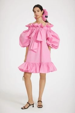 Volume Mini Dress In Recycled Faille