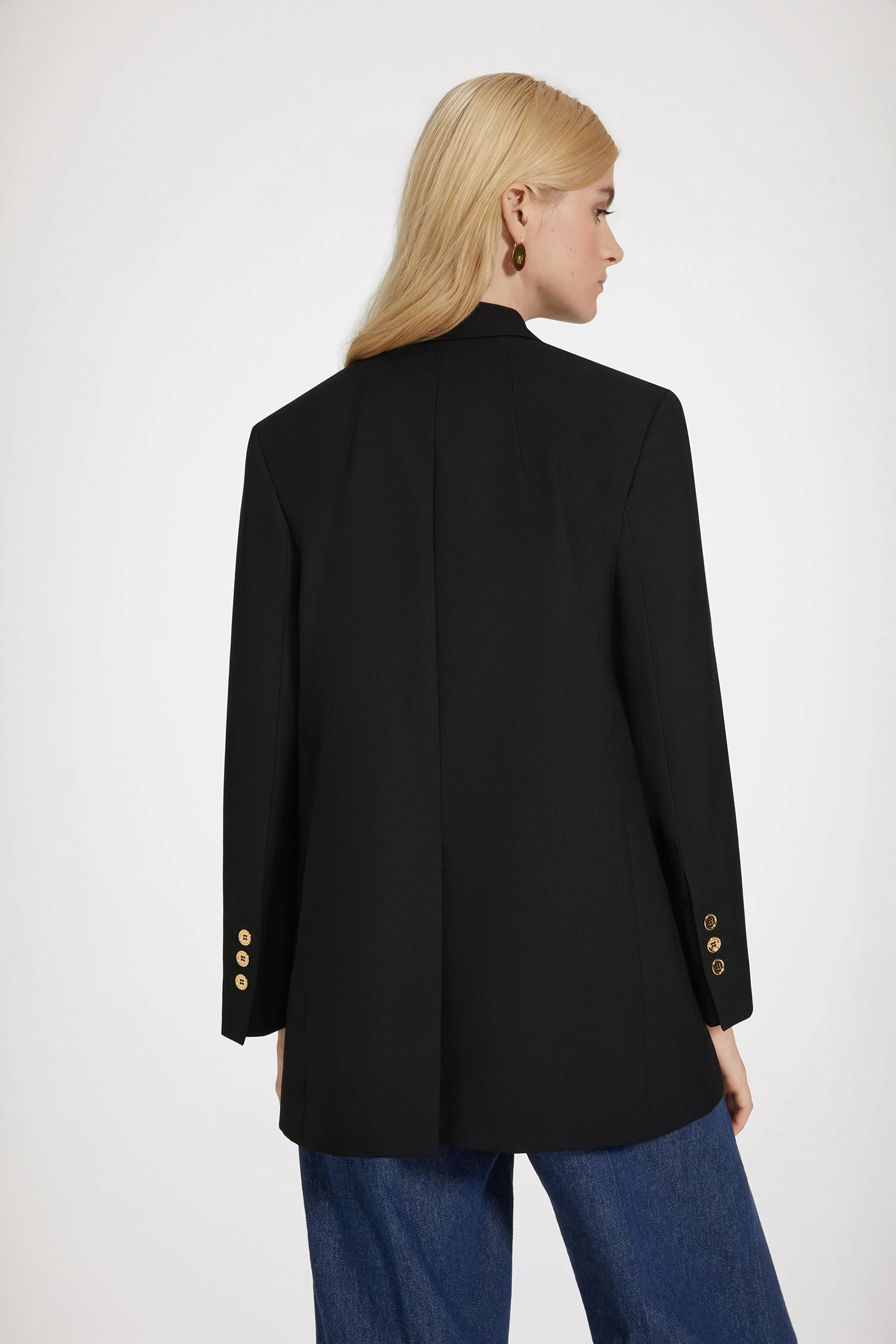 Jewellery Button Wool Jacket 2 Jewellery Button Wool Jacket – Image 2