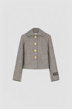 Short Jacket In Textured Wool -Patou JA0340149963A 10