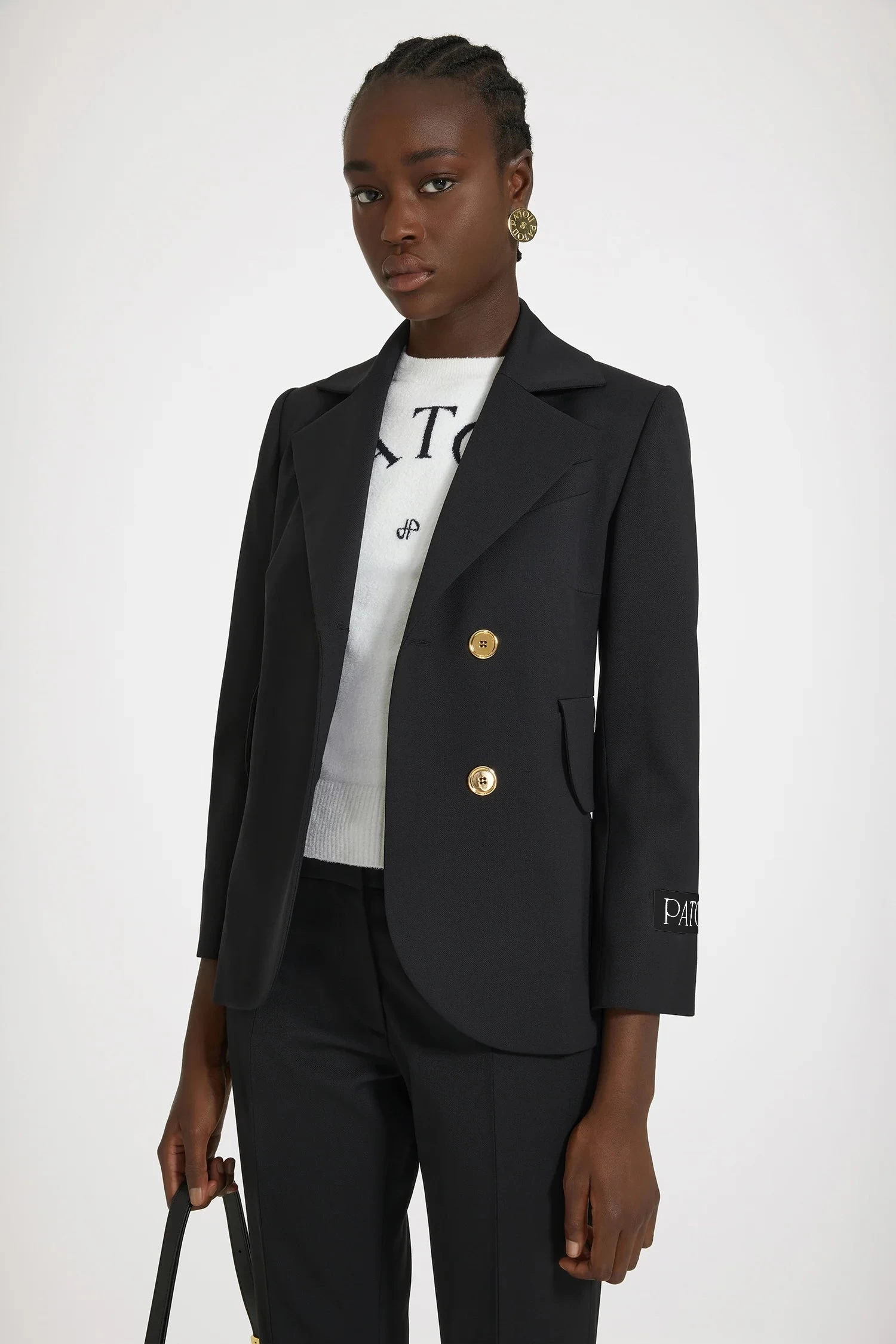 Belted Tailored Jacket In Technical Wool 2 Belted Tailored Jacket In Technical Wool – Image 2