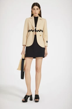 Wave Tailored Jacket In Cotton Tweed