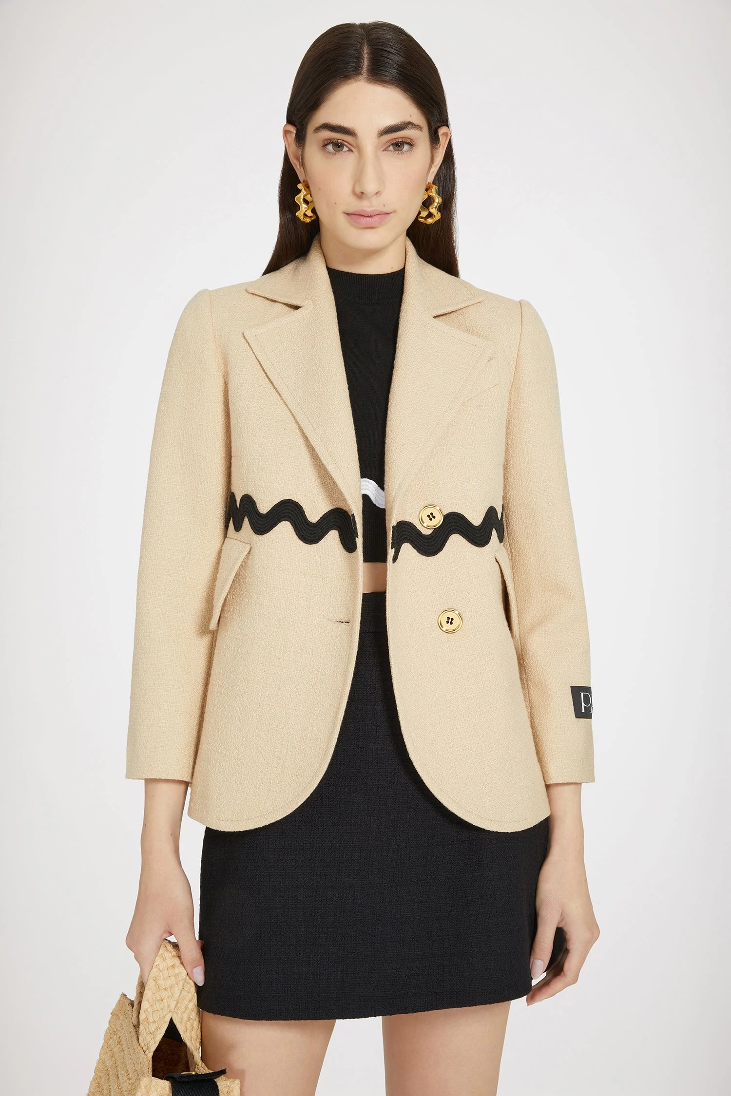 Wave Tailored Jacket In Cotton Tweed 2 Wave Tailored Jacket In Cotton Tweed â Image 2