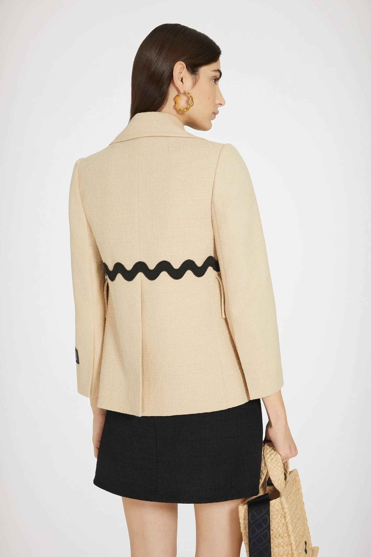 Wave Tailored Jacket In Cotton Tweed 3 Wave Tailored Jacket In Cotton Tweed â Image 3