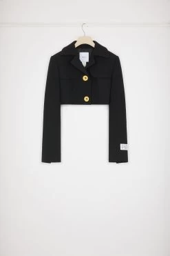 Cropped Jacket In Wool Crepe -Patou JA0370169999B 10