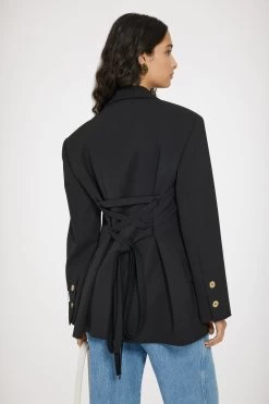 Relaxed Belted Jacket In Technical Wool -Patou JA0380103999B 03 CECILIA