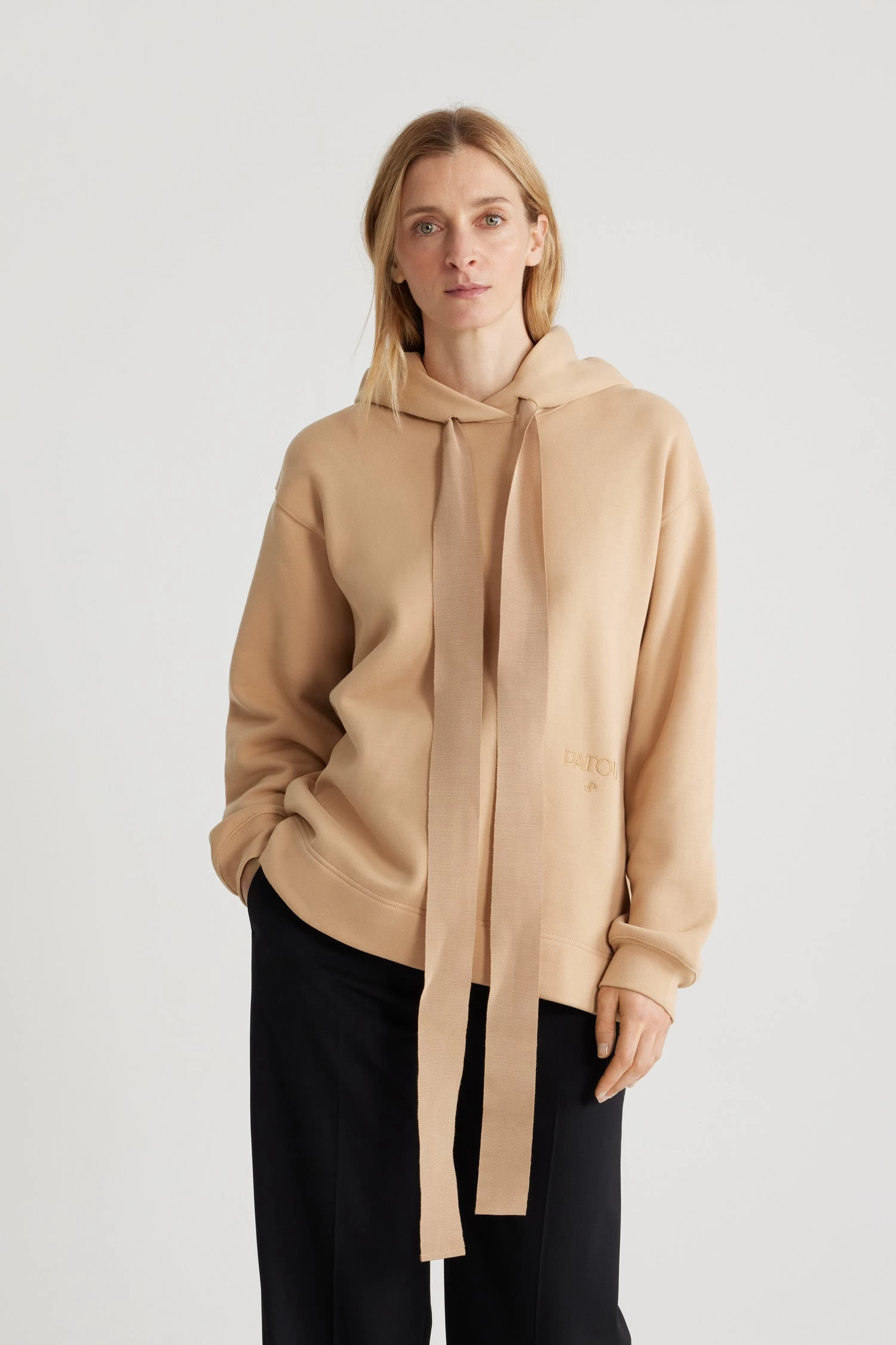 Archive Grosgrain Hoodie In Organic Cotton 5 Archive Grosgrain Hoodie In Organic Cotton – Image 5