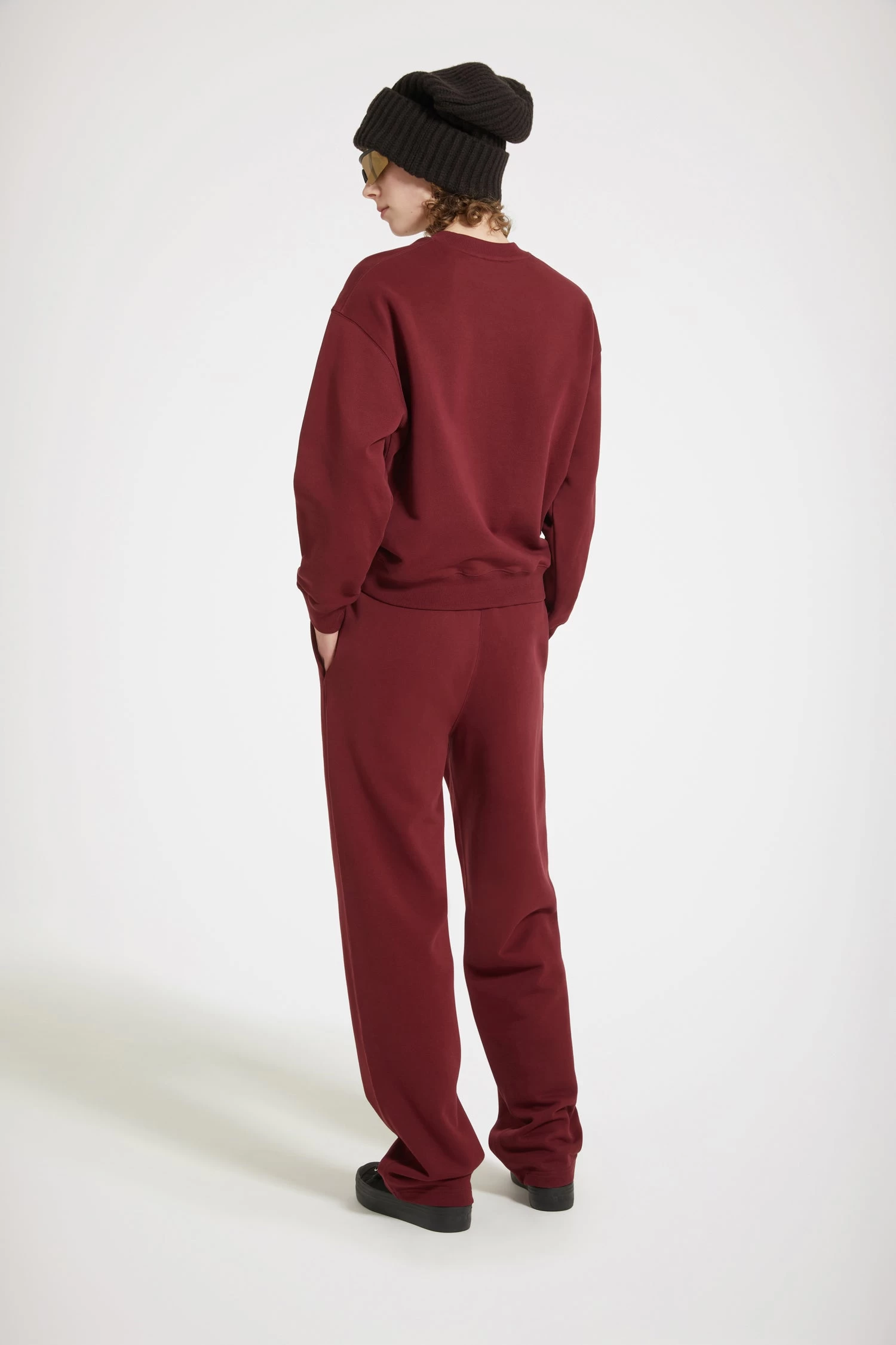 Bouclette Embroidery Tracksuit Trousers In Organic Cotton 2 Bouclette Embroidery Tracksuit Trousers In Organic Cotton – Image 2
