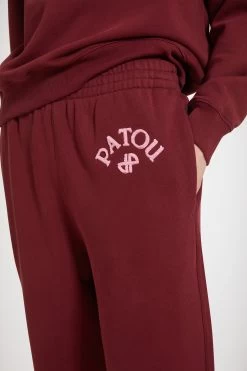 Bouclette Embroidery Tracksuit Trousers In Organic Cotton 6 Bouclette Embroidery Tracksuit Trousers In Organic Cotton -Patou JE0909985496B 03 Anna