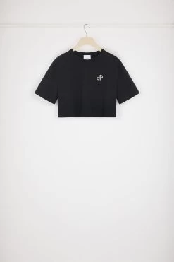 Embellished Patou Cropped T-shirt In Organic Cotton -Patou JE1169990999B 10
