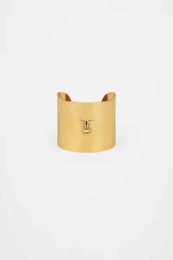 Bocca Cuff In Gold-plated Brass