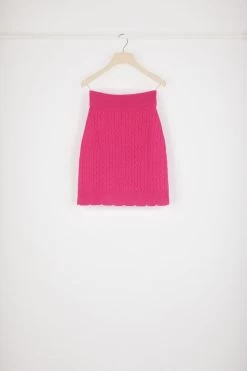 Cable Knit Skirt In Merino Wool -Patou KN1078056474F 11