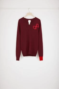 JP V-neck Jumper In Wool And Cashmere -Patou KN1328041497B 10
