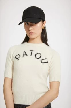 Patou Jacquard Top In Sustainable Alpaca Blend