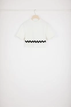 Wave Cropped Jumper In Merino Wool Blend -Patou KN1778072001W 10