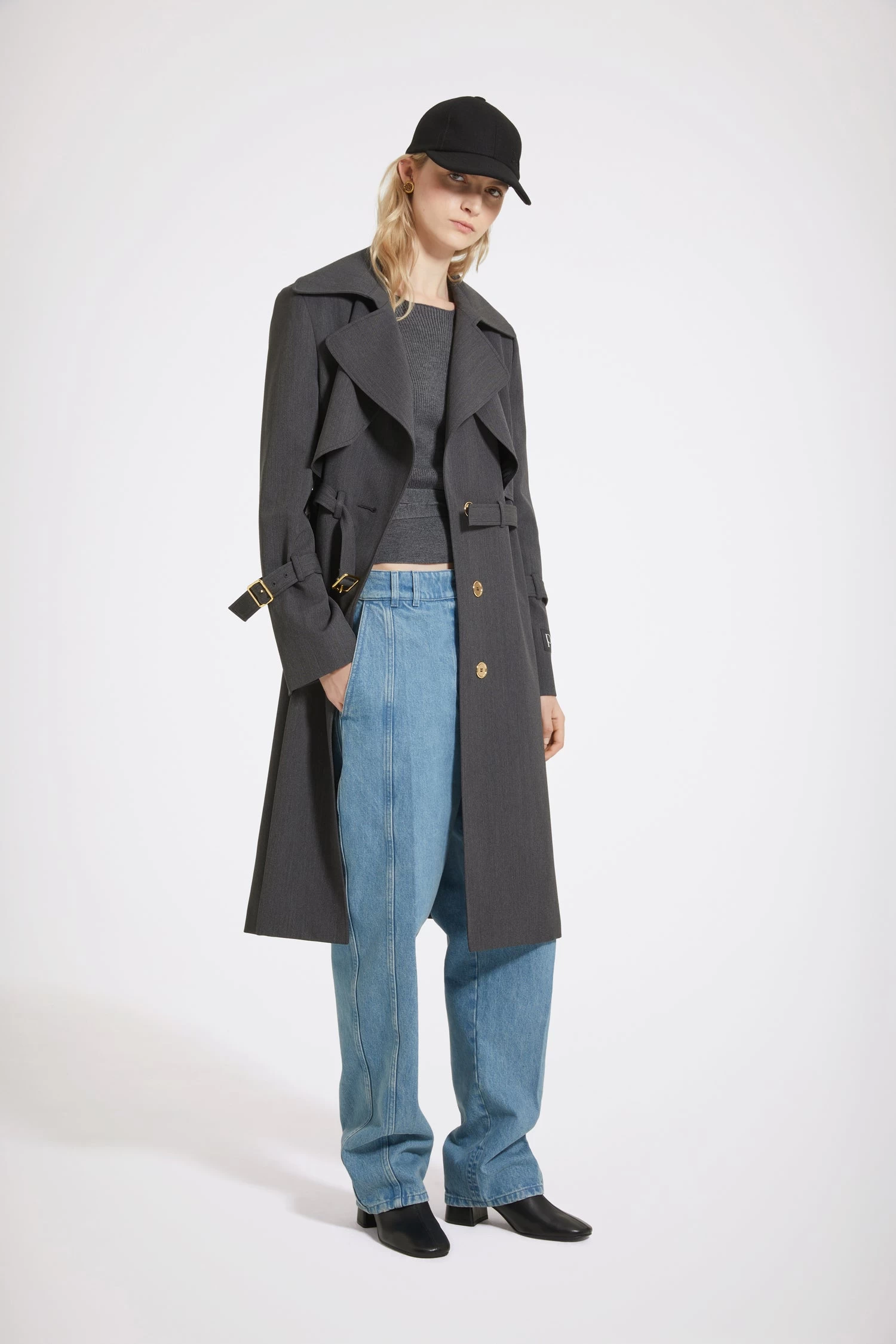 Trench Coat In Technical Wool Twill 1 Trench Coat In Technical Wool Twill