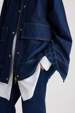 Relaxed Parka In Organic Denim 7 Relaxed Parka In Organic Denim -Patou OU0290008602D 03