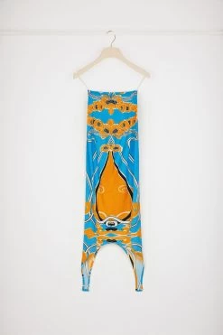 Curve Midi Skirt In Printed Organic Stretch Seersucker -Patou SK04001375055 11