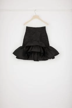 Bloom Mini Skirt In Recycled Faille 8 Bloom Mini Skirt In Recycled Faille -Patou SK0410011999B 10