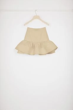 Ruffle Mini Skirt In Cotton Gabardine -Patou SK0600074113B 10