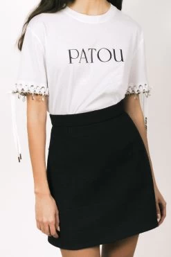Patou Upcycling Logo T-shirt In Organic Cotton