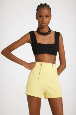 Zip-back Bralette In Cotton-blend Tweed -Patou TO0310134999B 05 Zahara