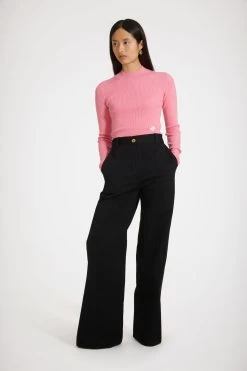 Patou 43 Iconic Long Trousers In Organic Cotton Gabardine