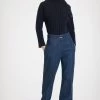 Tailored Flared Trousers In Organic Denim